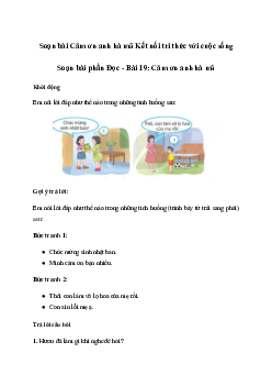 Soạn bài Cảm ơn anh hà mã (trang 84) | Tiếng việt 2 sách Kết nối tri thức