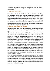 Tiêu chuẩn, chức năng và nhiệm vụ của Bí thư chi đoàn