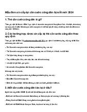 Mẫu đơn xin cấp lại căn cước công dân bị mất mới 2024