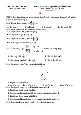 Đề ôn tập cuối học kì 1 Toán 10 năm 2025 – 2026 trường THPT Thủ Đức – TP HCM