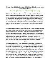 Đoạn văn ghi lại cảm xúc về bài thơ Gặp lá cơm  nếp của Thanh Thảo - Ngữ văn 7