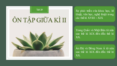 Ôn tập giữa HK2 | Bài giảng PowerPoint Lịch sử 8 | Kết nối tri thức