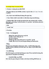 Cấu trúc và cách lưu trữ thông tin trong định dạng dữ liệu JSON | Đại học Lâm nghiệp