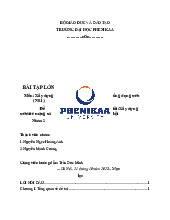 Thiết kế website có chủ đề mạng xã hội –Cyrene | Báo cáo bài tập lớn học phần Xây dựng ứng dụng Web | Trường Đại học Phenikaa