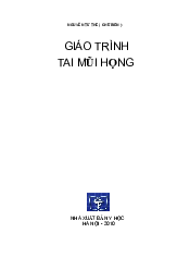 Giáo trình tai mũi họng - Tai Mũi Họng | Học viện Quân Y