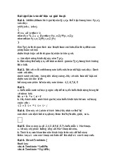 Tổng hợp BT môn Cấu trúc dữ liệu và thuật toán| Môn Cấu trúc dữ liệu và thuật toán| Trường Đại học Bách Khoa Hà Nội