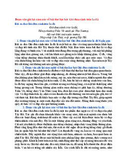 Văn mẫu lớp 6 Chân trời sáng tạo bài Đoạn văn ghi lại cảm xúc về bài thơ lục bát Gió đưa cành trúc la đà