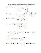 Một số bài luyện tập nhập môn môn Đại số tuyến tính | Đại học Thủy Lợi