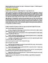 Midterm Study Guide: Key Concepts in Management and Global Issues | Môn Principles of Management - Trường Đại học Quốc tế, Đại học Quốc gia Thành phố Hồ Chí Minh