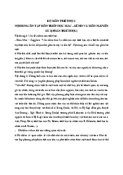 Đề cương Triết học Mác - Lênin | Trường Đại học Ngoại ngữ, Đại học Đà Nẵng