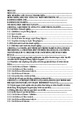 Bài tập lớn cuối kỳ môn Hệ thống thông tin quản lý | Học viện Ngân hàng