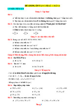 Đề Cương Ôn Tập HK1 Toán 6 Năm Học 2025-2026