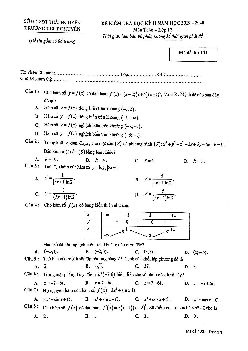 Đề thi học kỳ 2 Toán 12 năm 2019 – 2020 trường THPT chuyên Thái Nguyên