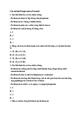 Câu hỏi bài Phosphonic và Phenicol môn Kháng sinh | Đại học Yersin Đà Lạt