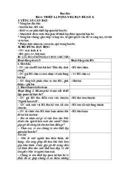 Giáo án Đạo đức lớp 4 Bài 6 | Kết nối tri thức