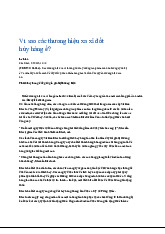 Tại sao các thương hiệu xa xỉ đốt hủy hàng ế? Phân tích và thực trạng | Microeconomics | Trường Đại học Quốc tế, Đại học Quốc gia Thành phố Hồ Chí Minh