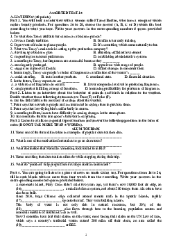 Đề luyện Đội tuyển dự thi học sinh giỏi Quốc gia THPT có đáp án - Assorted Test 15