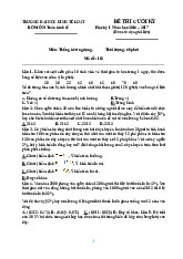 Đề thi cuối kỳ thống kê ứng dụng | Trường Đại học Kinh tế – Luật, Đại học Quốc gia Thành phố Hồ Chí Minh