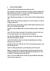 Bài tập nhận định và tình huống Luật Thương mại quốc tế | Trường Đại học Luật, Đại học Quốc gia Hà Nội