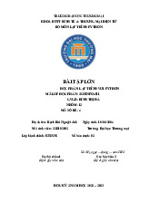 Xây dựng chương trình quản lý kho hàng các sản phẩm của nhà sách Trí Tuệ | Bài Tập Lớn Lập trình python