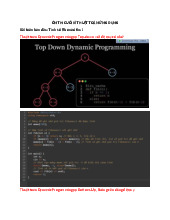 Ôn thi cuối kì Môn Thuật toán ứng dụng | Đại học Bách Khoa Hà Nội