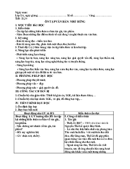 Giáo án buổi chiều Ngữ văn 8 HK2