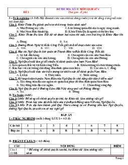 TOP 12 đề thi HK2 môn Sử lớp 6 (có đáp án)