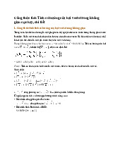 Công thức tính Tích có hướng của hai vecto trong không gian cực hay, chi tiết