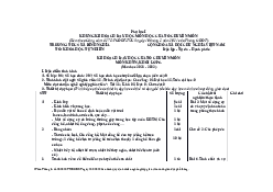 Kế hoạch Giáo dục Khoa học tự nhiên bào gồm phụ lục I, II, III | Đại học Sư Phạm Hà Nội