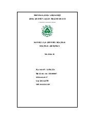Bài tiếu luận kết thúc học phần môn kiểm toán - Kinh tế và quản trị doanh nghiệp | Đại học Lâm Nghiệp