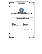 Bài thảo luận về Tác động CMCN tới CNH, HĐH ở Việt Nam - 2239RLCP