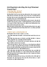 Hội đồng thành viên tiếng Anh là gì? Members' Council là gì?