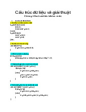 Cấu trúc dữ liệu và giải thuật Tài liệu ôn thi cuối kỳ 2023 Môn Câu trúc dữ liệu giải thuật | Trường Đại học Công nghiệp Thành phố Hồ Chí Minh
