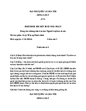 Đề thi kết thúc học phần tố tụng hành chính | Trường Đại học Luật, Đại học Quốc gia Hà Nội