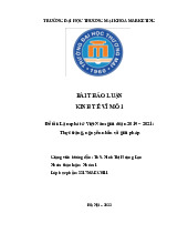 Lạm phát ở Việt Nam giai đoạn 2019 – 2021 | Bài thảo luận Kinh tế vĩ mô