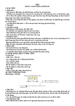 Bài 12: Giao thoa sóng | Giáo án Vật Lí 11 Kết nối tri thức