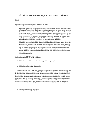 Đề cương ôn tập thi học kì - Triết học Mac - Lenin | Học viện phục nữa Việt Nam