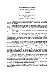 Đề ôn thi Luật Thương mại quốc tế | Trường Đại học Luật, Đại học Quốc gia Hà Nội