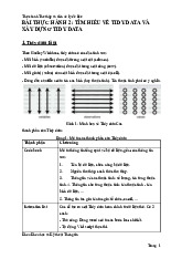Bai thuc hanh 1,2. Môn Khai phá dữ liệu và kho dữ liệu | Đại học Trường Đại học Công nghệ thông tin, Đại học Quốc gia Thành phố Hồ Chí Minh.