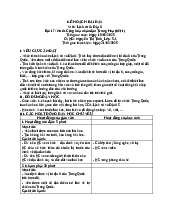 Kế hoạch bài dạy Môn: Lịch sử & địa lí lớp 5 - Bài 17: nước cộng hòa nhân dân trung hoa (tiết 1)