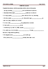Unit 1 Verbs of liking 2 - Grade 7 - Global success - Tiếng anh (A2-B1) | Trường Đại học Thủ đô Hà Nội