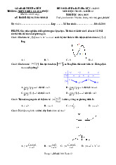 Đề đánh giá Toán 12 lần 1 năm 2024 – 2025 trường THPT Triệu Quang Phục – Hưng Yên