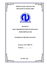 Bài tiêu luận kết thúc học phần luật hình sự | Học viện Hành chính Quốc gia