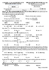 ĐỀ ÔN TẬP GIỮA KÌ 1 TOÁN 11