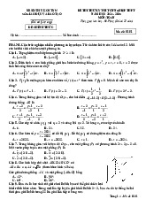 Đề thi thử tốt nghiệp THPT năm 2025 môn Toán sở GD&ĐT Kon Tum