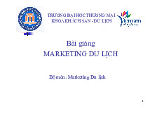 Bài giảng Marketing Du Lịch | Trường Đại học Thương Mại