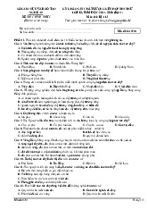 Đề thi thử tốt nghiệp THPT 2025 môn Địa lí đợt 1 Sở GD&ĐT Nghệ An