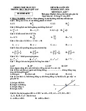 Đề giữa kỳ 1 Toán 7 năm 2025 – 2026 trường THCS Trần Quý Cáp – Đà Nẵng