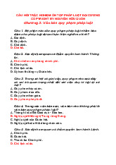 Đề cương môn Pháp luật đại cương - Trường Đại học lao động -  xã hội