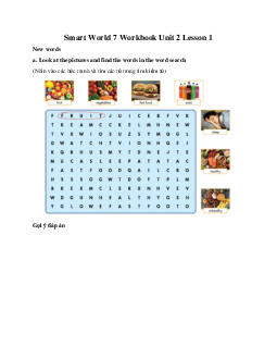 Smart World 7 Workbook Unit 2 Lesson 1